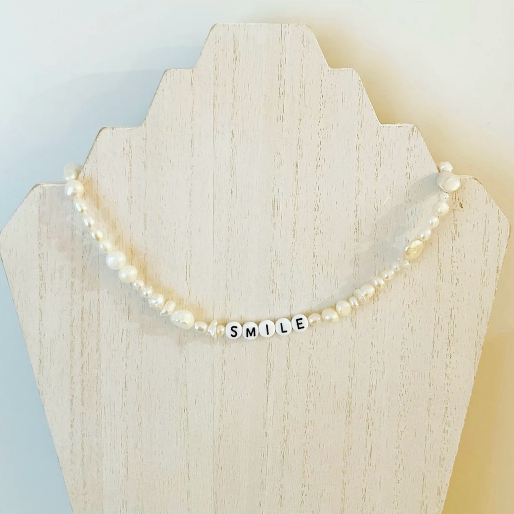 Freshwater Pearl 'Smile' Necklace, NWOT
